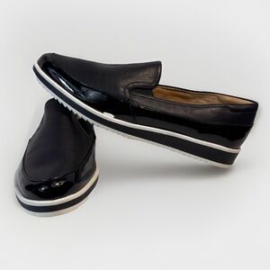 Naturalizer Rome Womens Size 9.5 Black Slip On Casual Comfort Loafer Shoes